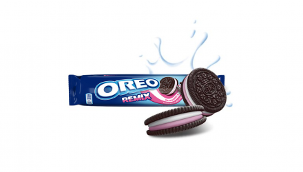 Печиво Oreo Remix Raspberry & Vanilla 157g - Retromagaz, image 1