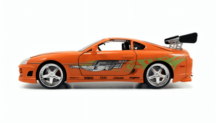 Машинка Jada 1995 Toyota Supra з Фігуркою Брайана 1:24 Orange - Retromagaz, image 4