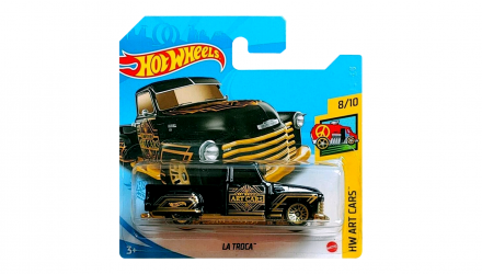 Машинка Базова Hot Wheels La Troca Art Cars 1:64 GRY35 Black - Retromagaz, image 1