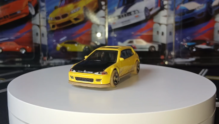 Тематическая Машинка Hot Wheels Honda Civic EG Fast & Furious 1:64 JKX19 Yellow - Retromagaz, image 1
