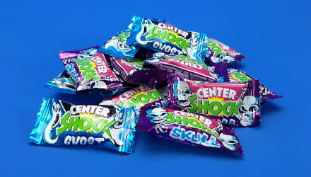 Жевательная Резинка Center Shock Scary Mix Ghost Skull 80g 20шт - Retromagaz, image 1