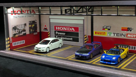 Діорама G-Fans Honda Garage Гараж з Підсвіткою 1:64 - Retromagaz, image 3