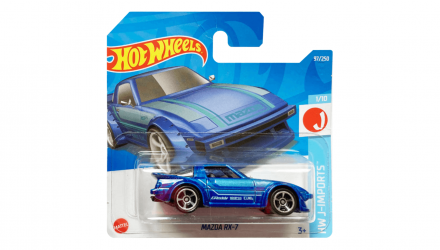 Машинка Базова Hot Wheels Mazda RX-7 J-Imports 1:64 HCV76 Blue - Retromagaz, image 1