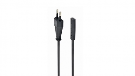Кабель Colorway Питание 2 pin EU CEE7/16-C7 Black 2m Новий - Retromagaz, image 4