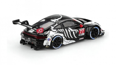 Машинка Premium MINI GT Porsche 911 GT3 R #77 AO Racing 2025 IMSA Petit Le Mans 1:64 MGT01143-CH White - Retromagaz, image 2