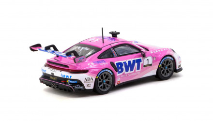Машинка Premium Tarmac Works Porsche Porsche 911 GT3 Cup (992) Porsche Mobil 1 Supercup 2024 GLOBAL64 1:64 T64-093-24PSC01 Pink - Retromagaz, image 2