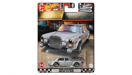 Машинка Premium Hot Wheels Mercedes-Benz 300 SEL 6.8 AMG Boulevard 1:64 HCR14 Grey - Retromagaz, image 1