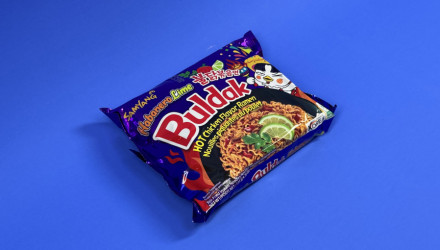 Набір Локшина Samyang 5шт Buldak Artificial Spicy Chicken Flavor Ramen Habanero Lime Гостра 135g - Retromagaz, image 2