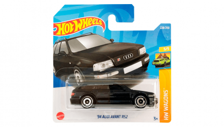 Машинка Базова Hot Wheels '94 Audi Avant RS2 Wagons 1:64 HCT69 Black - Retromagaz, image 1