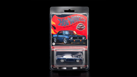 Машинка Premium Hot Wheels '69 Chevrolet Camaro SS Red Line Club RLC 1:64 HNL21 Blue - Retromagaz, image 1