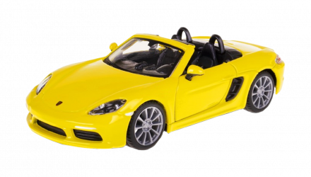 Машинка Bburago Porsche 718 Boxter 1:32 Yellow - Retromagaz, image 1