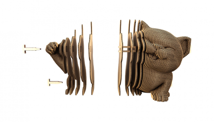 Пазлы Картонный конструктор Cartonic 3D Puzzle MANEKI KITTEN - Retromagaz, image 4