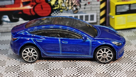 Машинка Базовая Hot Wheels Tesla Model 3 Factory Fresh 1:64 GHF32 Blue - Retromagaz, image 5