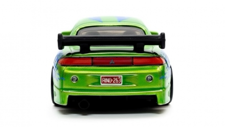 Машинка Premium Hot Wheels Mitsubishi 1995 Mitsubishi Eclipse Fast & Furious 1:64 JHW68 Green - Retromagaz, image 4