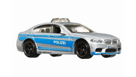 Тематична Машинка Matchbox BMW M5 Police European Streets 1:64 JCH20 Silver - Retromagaz, image 4