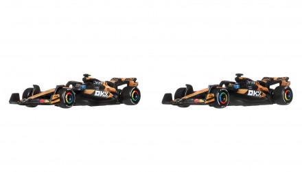 Машинка Premium 2шт Hot Wheels McLaren Formula 1 Team Lando Norris Oscar Piastri 1:64 JMM91 Orange - Retromagaz, image 1