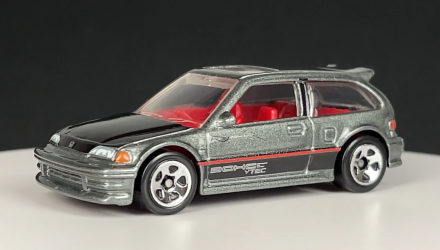 Тематическая Машинка Hot Wheels '90 Honda Civic EF Honda 1:64 HDH17 Grey - Retromagaz, image 2