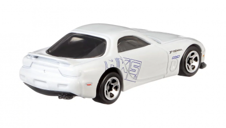 Тематическая Машинка Hot Wheels '95 Mazda RX-7 Fast & Furious 1:64 FYY54 White - Retromagaz, image 2