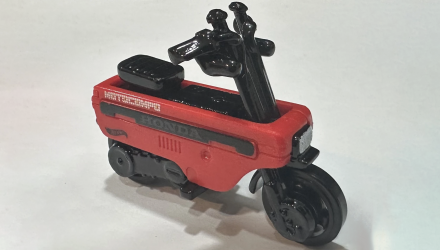 Машинка Базовая Hot Wheels Honda Motocompo Moto 1:64 HYW43 Red - Retromagaz, image 4