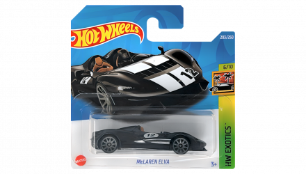 Машинка Базовая Hot Wheels McLaren Elva Exotics 1:64 HCT09 Black - Retromagaz, image 1