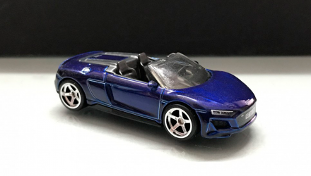 Машинка Базова Hot Wheels 2019 Audi R8 Spyder Super Treasure Hunt STH Exotics 1:64 GTD01 Blue - Retromagaz, image 2