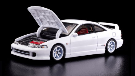 Машинка Premium Hot Wheels 1995 Honda Integra Type R Red Line Club RLC 1:64 HMY22 White - Retromagaz, image 6