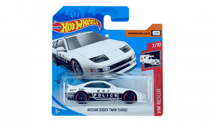 Машинка Базовая Hot Wheels Nissan 300ZX Twin Turbo Police Rescue 1:64 GHC64 White - Retromagaz, image 1