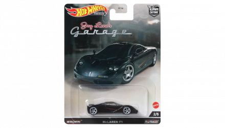 Машинка Premium Hot Wheels McLaren F1 Jay Leno's Garage HCK08 Black Новий - Retromagaz, image 1