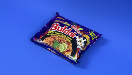 Набір Локшина Samyang 5шт Buldak Artificial Spicy Chicken Flavor Ramen Habanero Lime Гостра 135g - Retromagaz, image 1