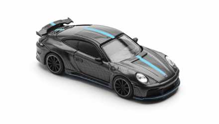 Машинка Premium POP Race Porsche 992 STINGER GTR CARBON EDITION BLUE LINE 1:64 PR640254 Grey - Retromagaz, image 4