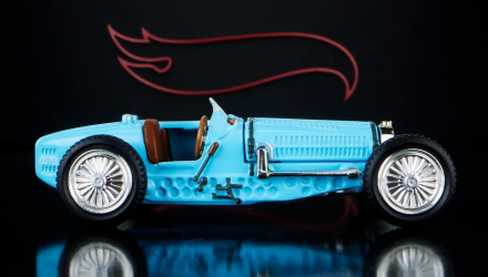 Машинка Premium Hot Wheels Bugatti Type 59 Elite 64 1:64 HNJ62 Blue - Retromagaz, image 3