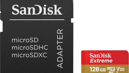 Карта Памяти SanDisk Extreme UHS-I Pro U3 V30 A2 + SD Adapter 128GB - Retromagaz, image 1