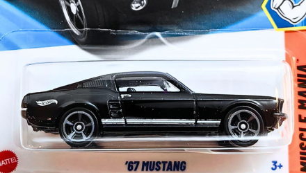 Машинка Базова Hot Wheels '67 Mustang Muscle Mania 1:64 JBB13 Black - Retromagaz, image 1