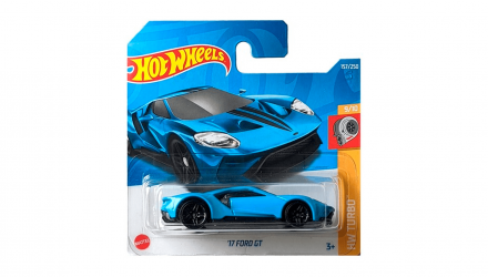 Машинка Базовая Hot Wheels '17 Ford GT Turbo 1:64 HCW47 Blue - Retromagaz, image 1