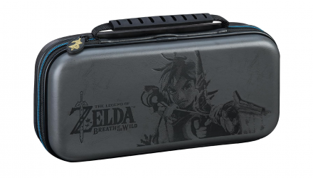 Чохол Твердий Nintendo Switch OLED Model Lite Deluxe Zelda Breath of The Wild Link Travel Case Grey Новий - Retromagaz, image 1