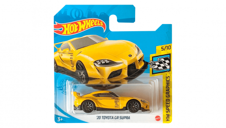 Машинка Базовая Hot Wheels '20 Toyota GR Supra Speed Graphics 1:64 GTB76 Yellow - Retromagaz, image 1