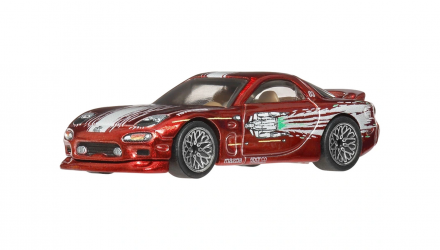Машинка Premium Hot Wheels 1995 Mazda RX-7 Fast & Furious 1:64 JHW71 Red - Retromagaz, image 1