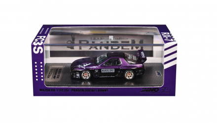 Машинка Premium INNO64 Mazda RX-7 FC3S “Pandem Rocket Bunny” 1:64 IN64-RX7FCP-PB Purple - Retromagaz, image 1
