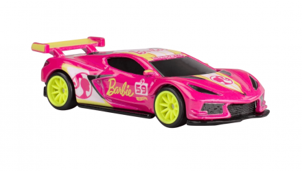 Машинка Premium Hot Wheels Corvette C8.R Barbie Pop Culture 1:64 HVJ51 Pink - Retromagaz, image 3