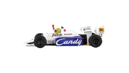 Машинка Premium MINI GT Toleman TG184 - No.19 Ayrton Senna 2nd Monaco GP 1984 1:64 MGT01118 White - Retromagaz, image 3