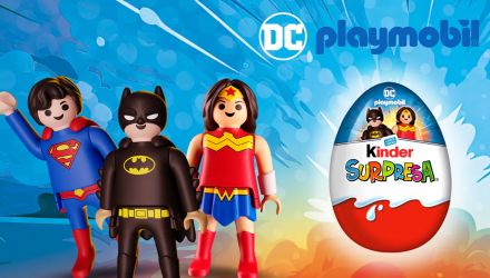 Шоколадне Яйце Kinder Surprise Бокс DC x Playmobil 3 Яйця 60g - Retromagaz, image 1