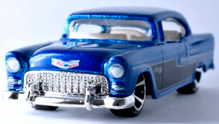 Машинка Базовая Hot Wheels '55 Chevy Chevy Bel Air 1:64 HCV05 Blue - Retromagaz, image 2