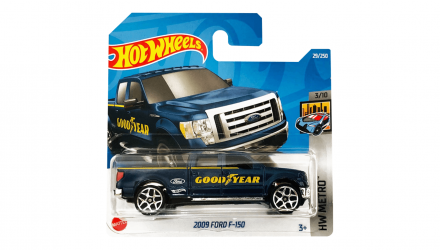 Машинка Базовая Hot Wheels 2009 Ford F-150 Good Year Metro 1:64 HCT48 Dark Blue - Retromagaz, image 1