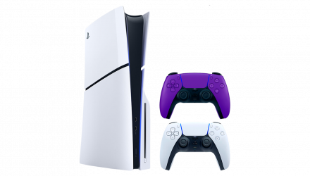 Набір Консоль Sony PlayStation 5 Slim Blu-ray 1TB White Новий + Геймпад Бездротовий DualSense Purple - Retromagaz, image 1