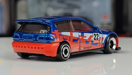 Машинка Базова Hot Wheels Honda Civic Custom Reverse Rake 1:64 JBB22 Red - Retromagaz, image 2