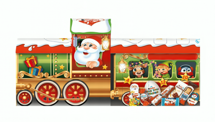 Адвент-Календарь Kinder Поезд Паровоз Train Advent-Calendar 221g - Retromagaz, image 1
