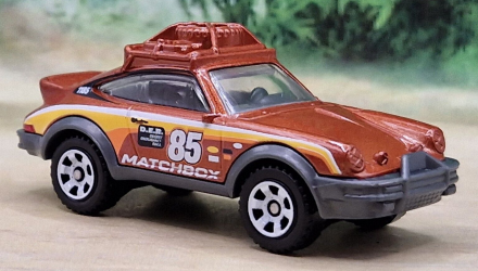 Тематична Машинка Matchbox 1985 Porsche 911 Rally Germany 1:64 GWL49/HPC58 Brown - Retromagaz, image 2