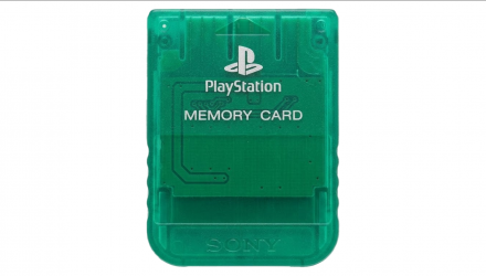 Карта Памяти Sony PlayStation 1 SCPH-1193 Winter Christmas Limited Edition 1MB Trans-Green Б/У - Retromagaz, image 1