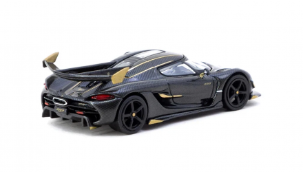 Машинка Premium Tarmac Works Koenigsegg Jesko Attack Black Carbon Fiber HK Toy Car Salon 1:64 T64GTL052BCF Black - Retromagaz, image 2