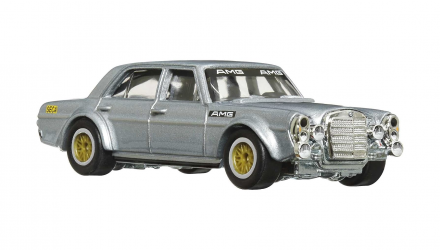 Машинка Premium Hot Wheels Mercedes-Benz 300 SEL 6.8 AMG Boulevard 1:64 HCR14 Grey - Retromagaz, image 6